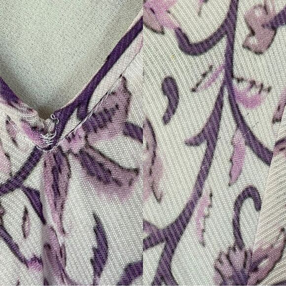 SAYLOR x Anthropologie Purple Printed Ryland Crepe Maxi Dress Size Small - Picture 11 of 16